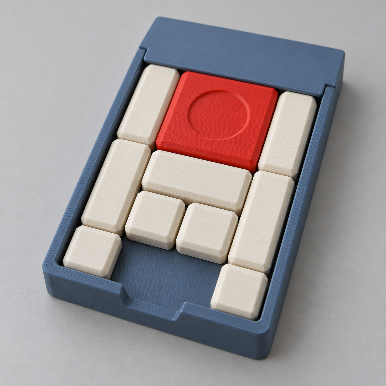 Slide-Lid Pocket Sliding-Block Puzzle