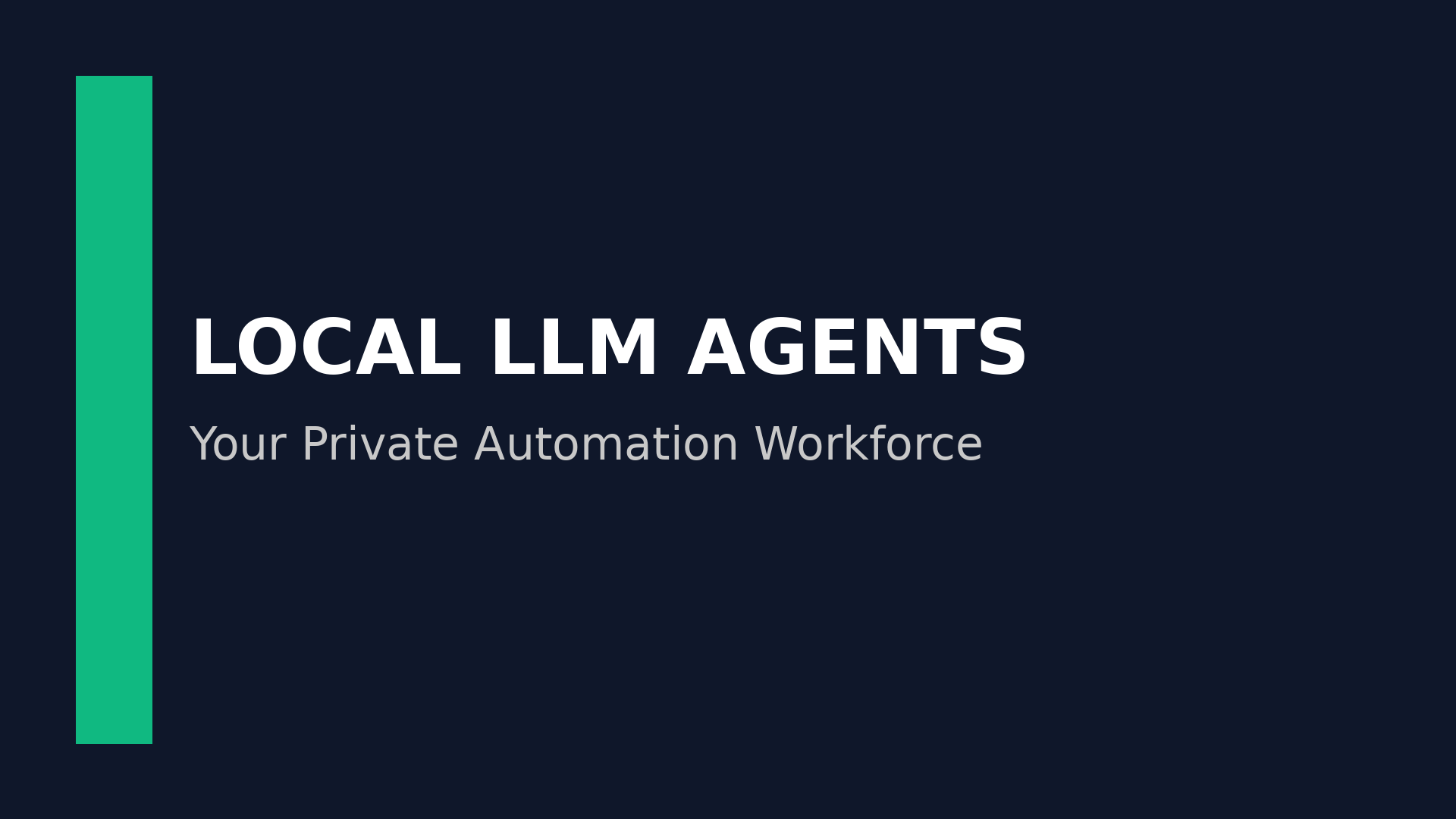 Local Llm Agents