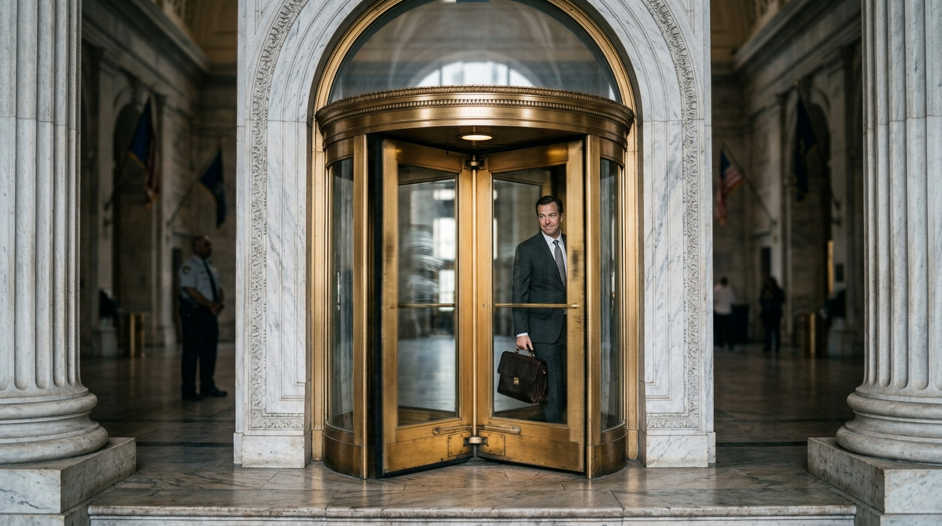 Capitol's New High-Speed Revolving Door Cuts Lawmaker-To-Lobbyist Transition To 90 Seconds