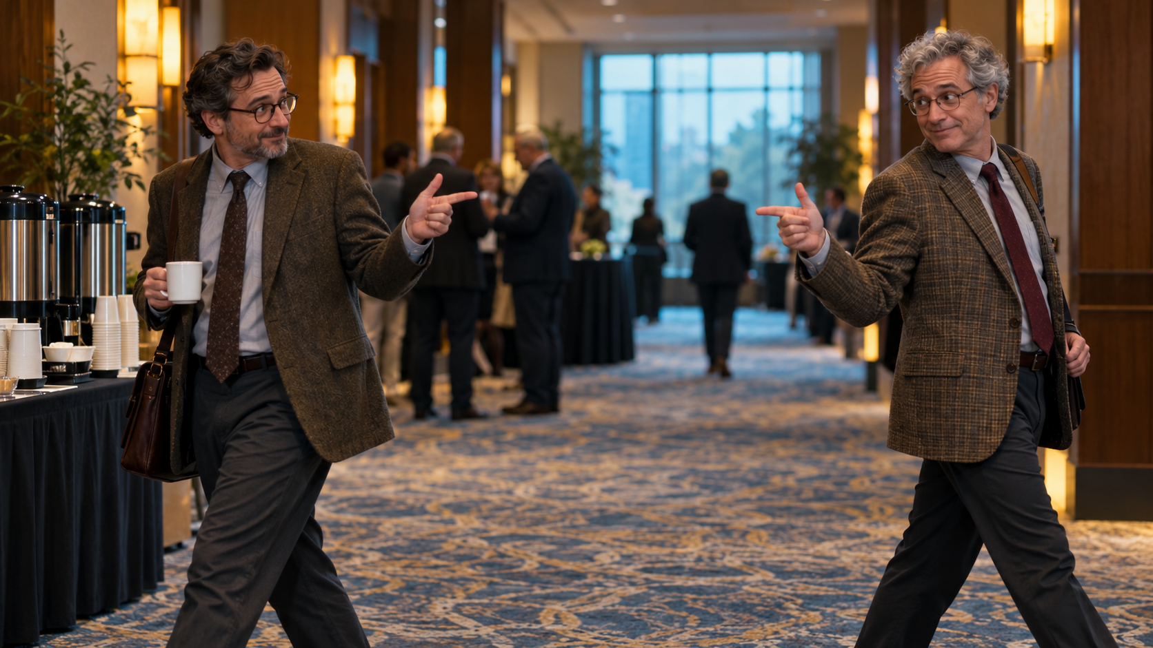 Two senior researchers in the field agree to get together and settle the dispute at some point