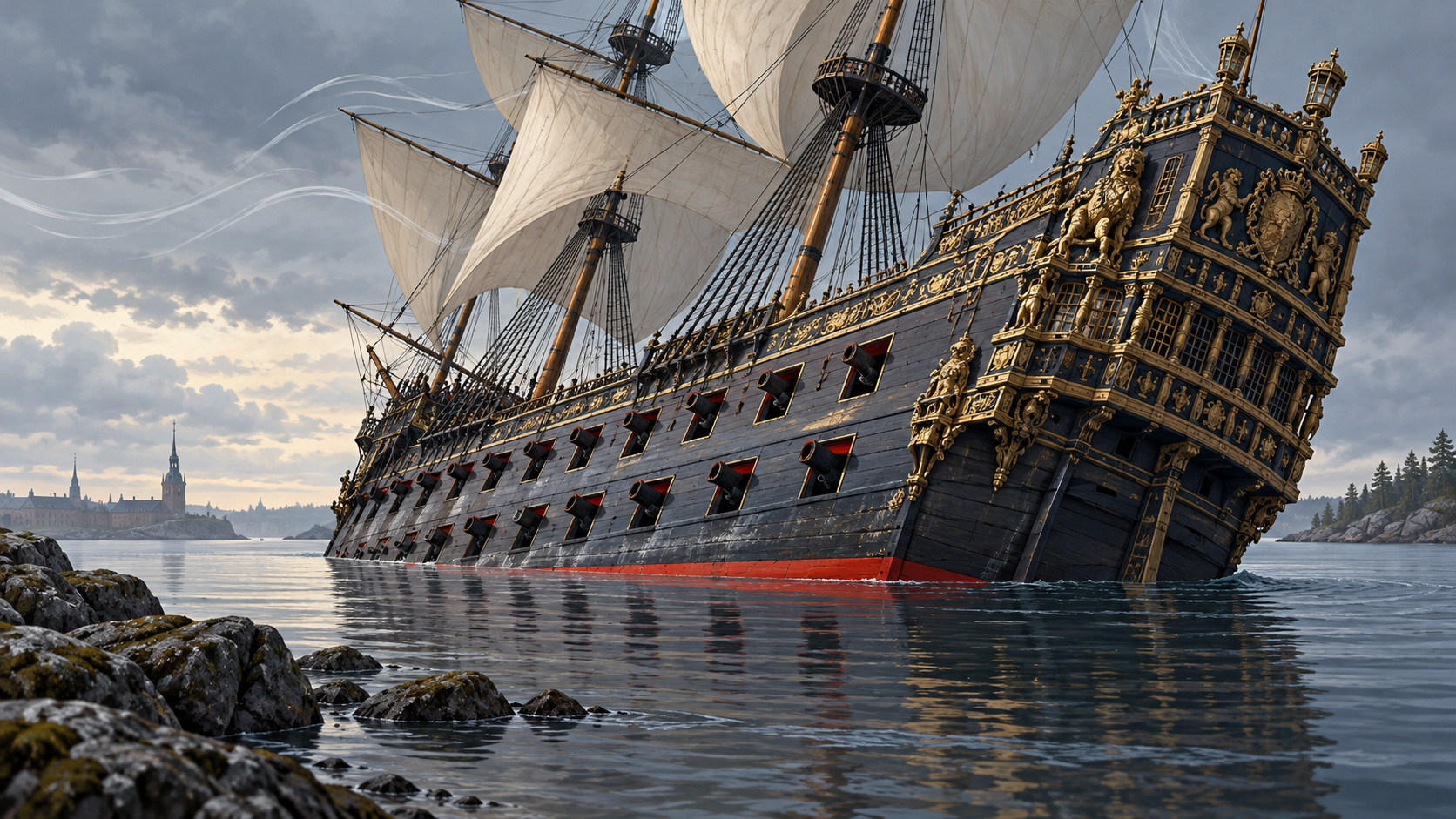 The Warship That Sank Before It Left the Harbor