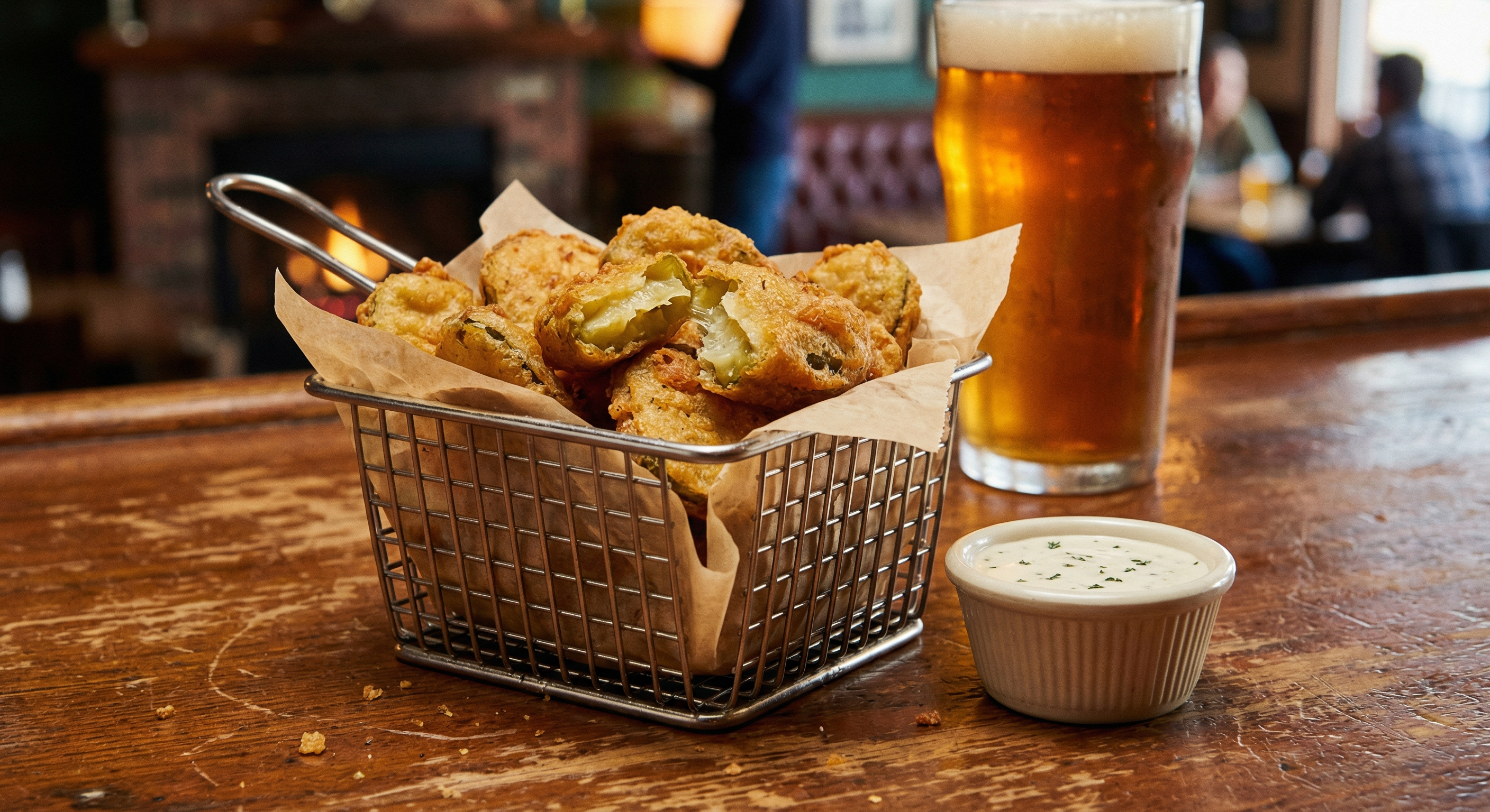 Beer-Battered Fried Pickles