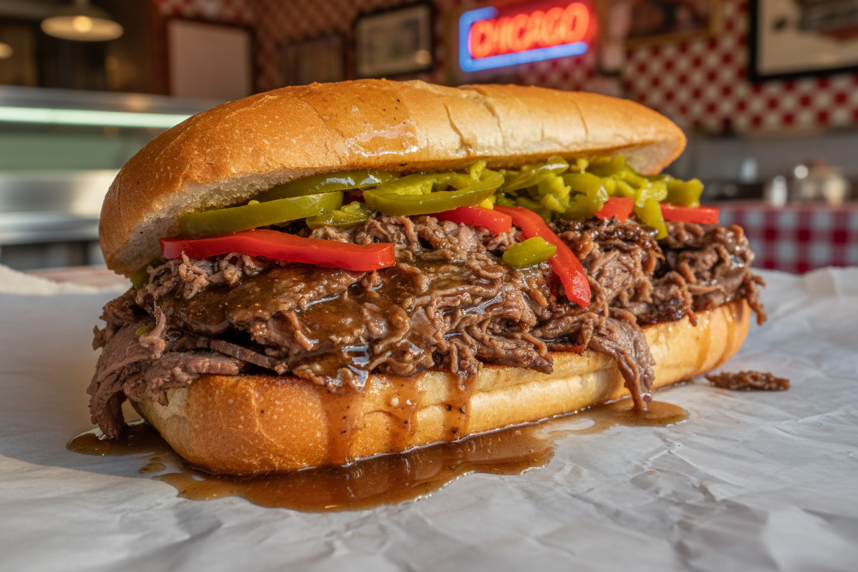 Chicago Italian Beef Sandwich