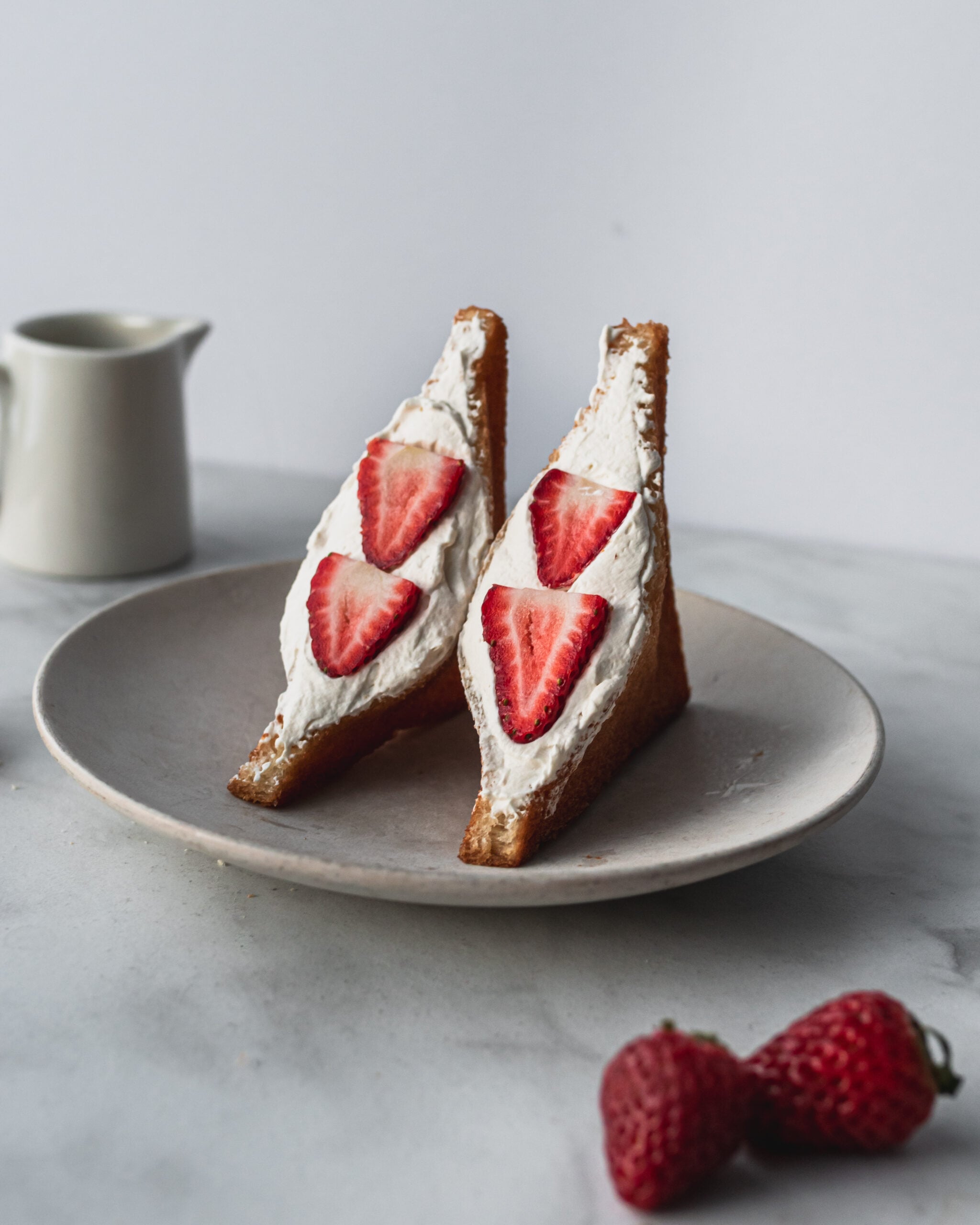 Fried Strawberry Cream Sando