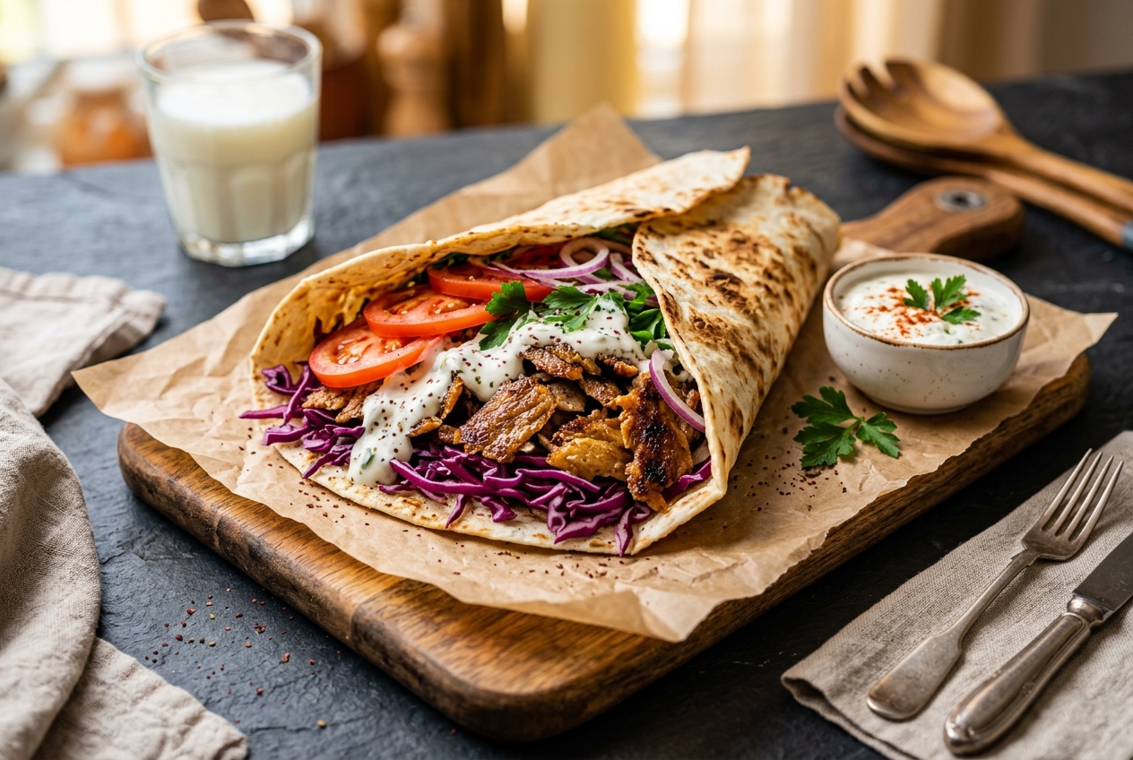 Viral Doner Kebab (Parchment Paper Oven Method)