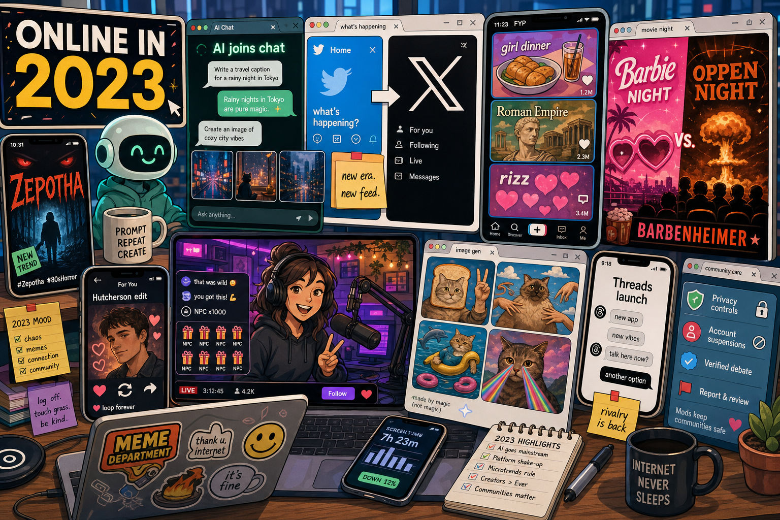 Internet Culture Timeline — 2023