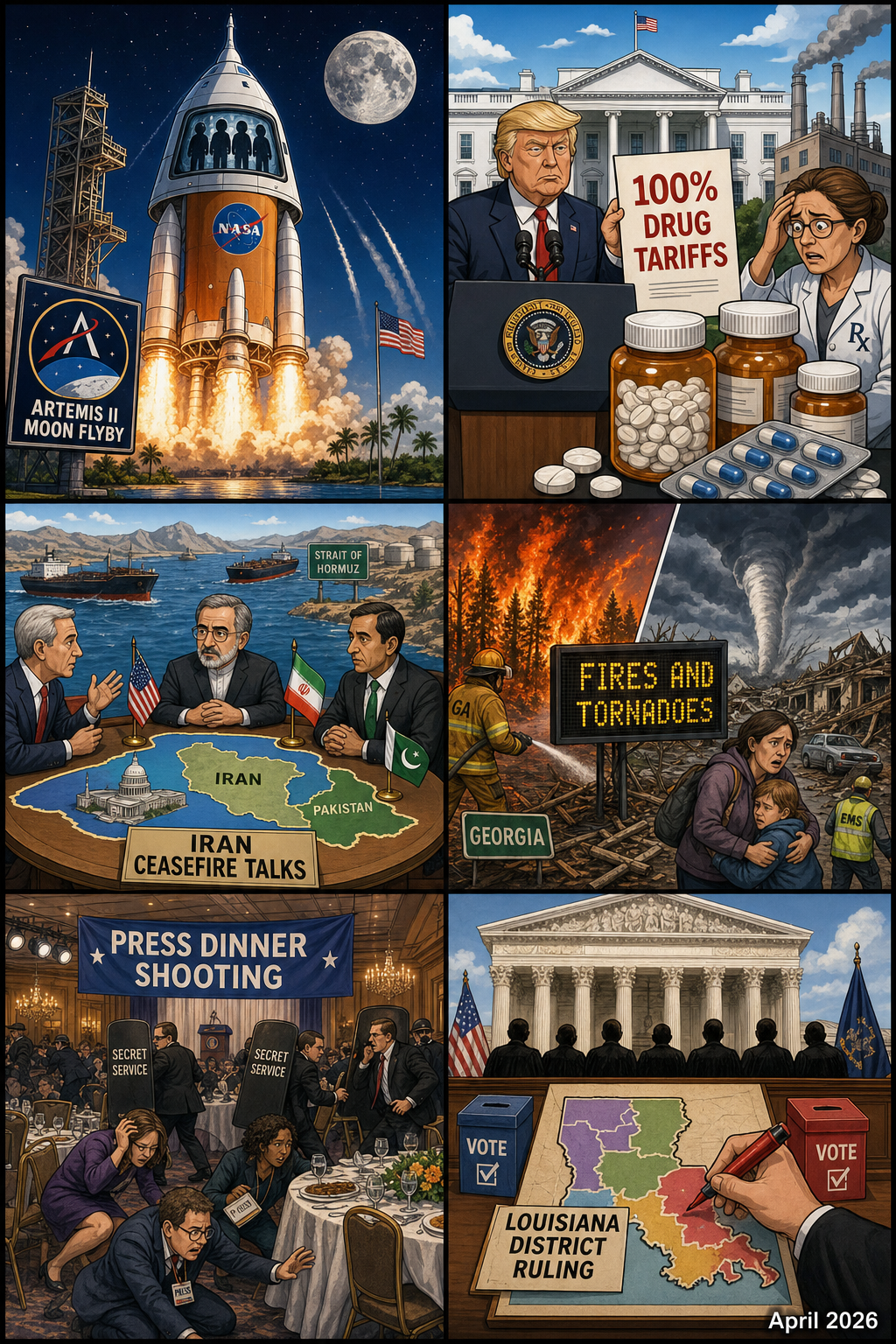 Monthly News Collage April 2026