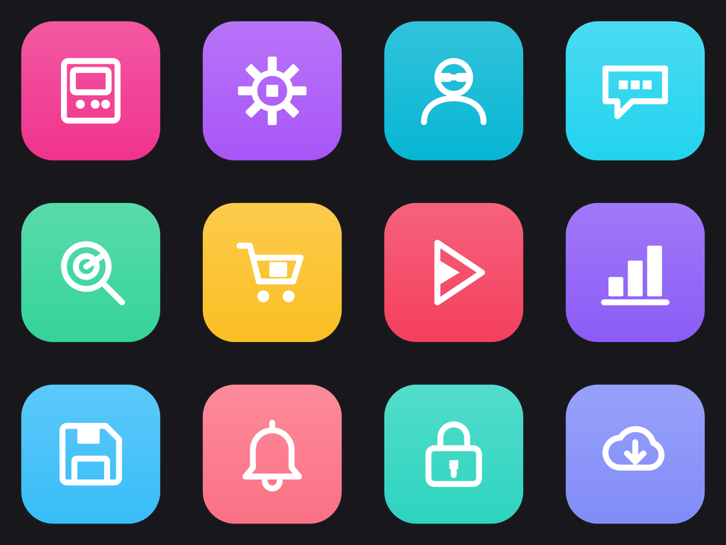 Neon Nexus: 80s Arcade Icon Pack
