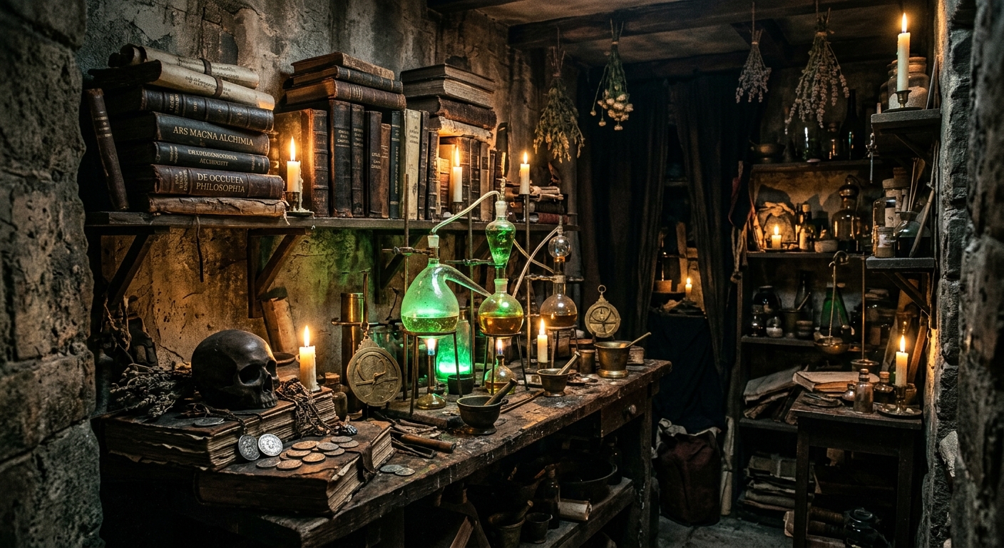 The Mad Alchemist's Study