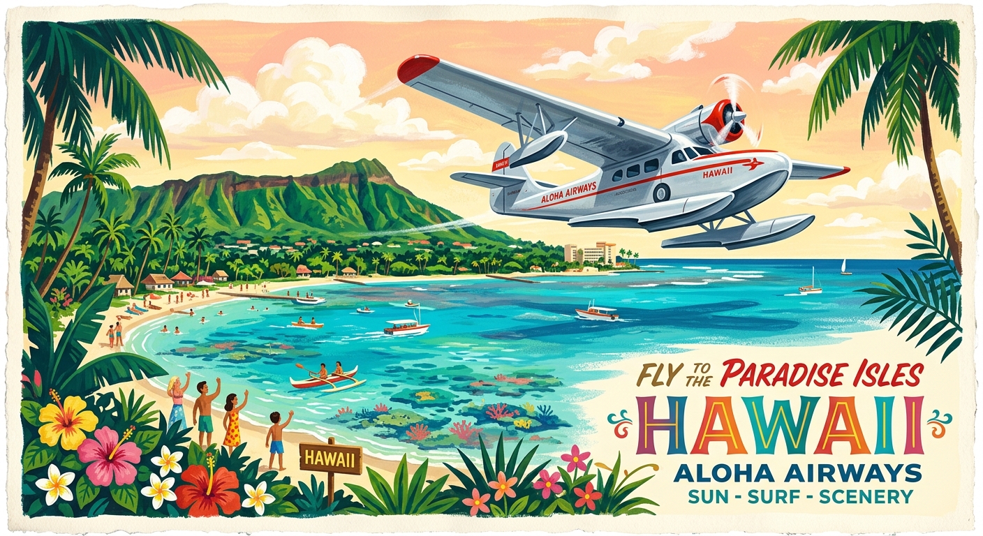 1950s Tropical Clipper