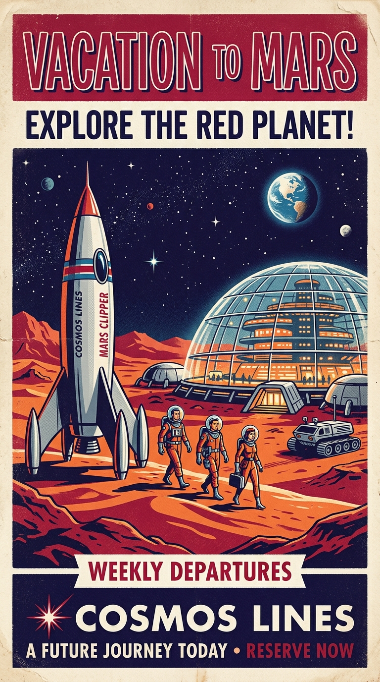 Retro-Futurist Mars Excursion