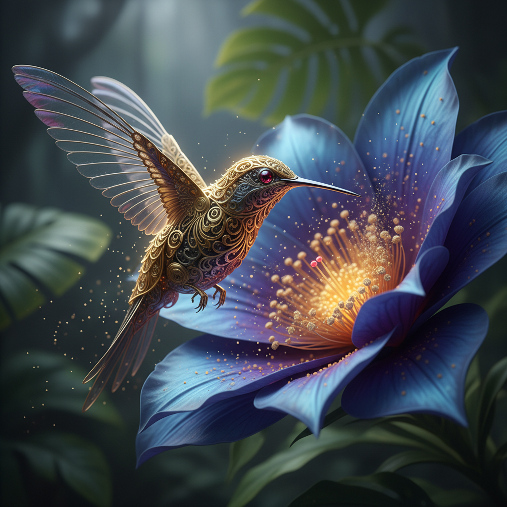The Golden Hummingbird Drone