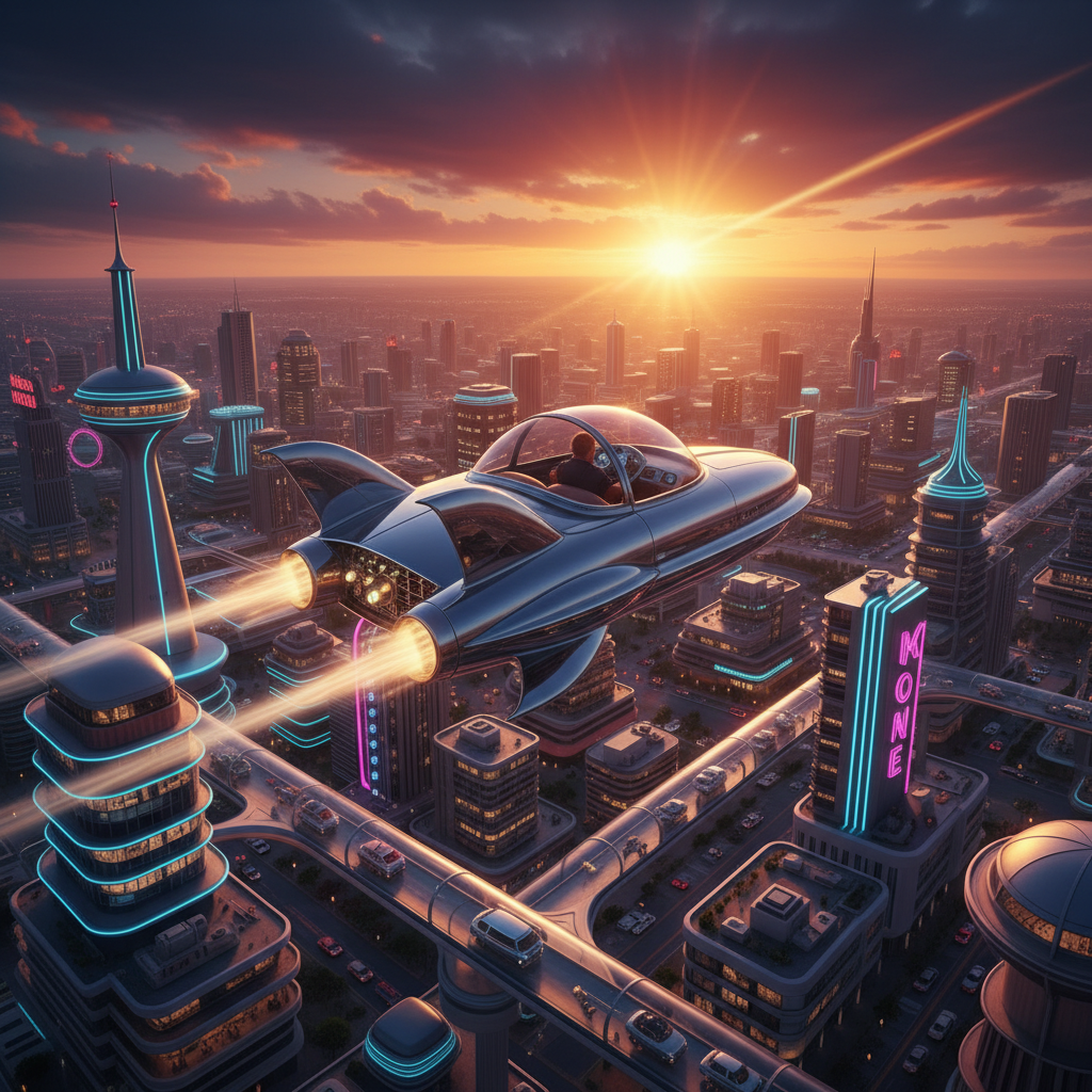 The Atomic-Powered Sky-Car