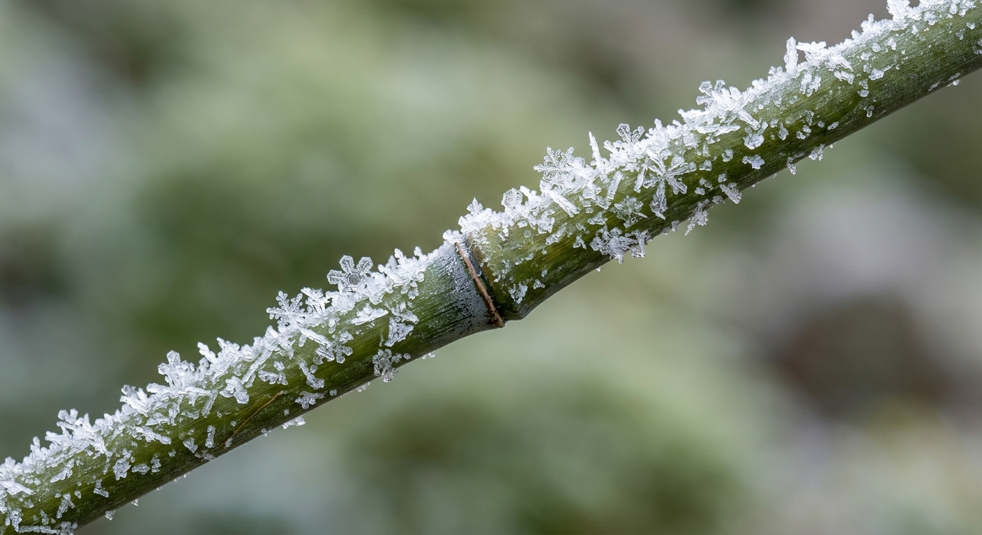 Frost on Bamboo