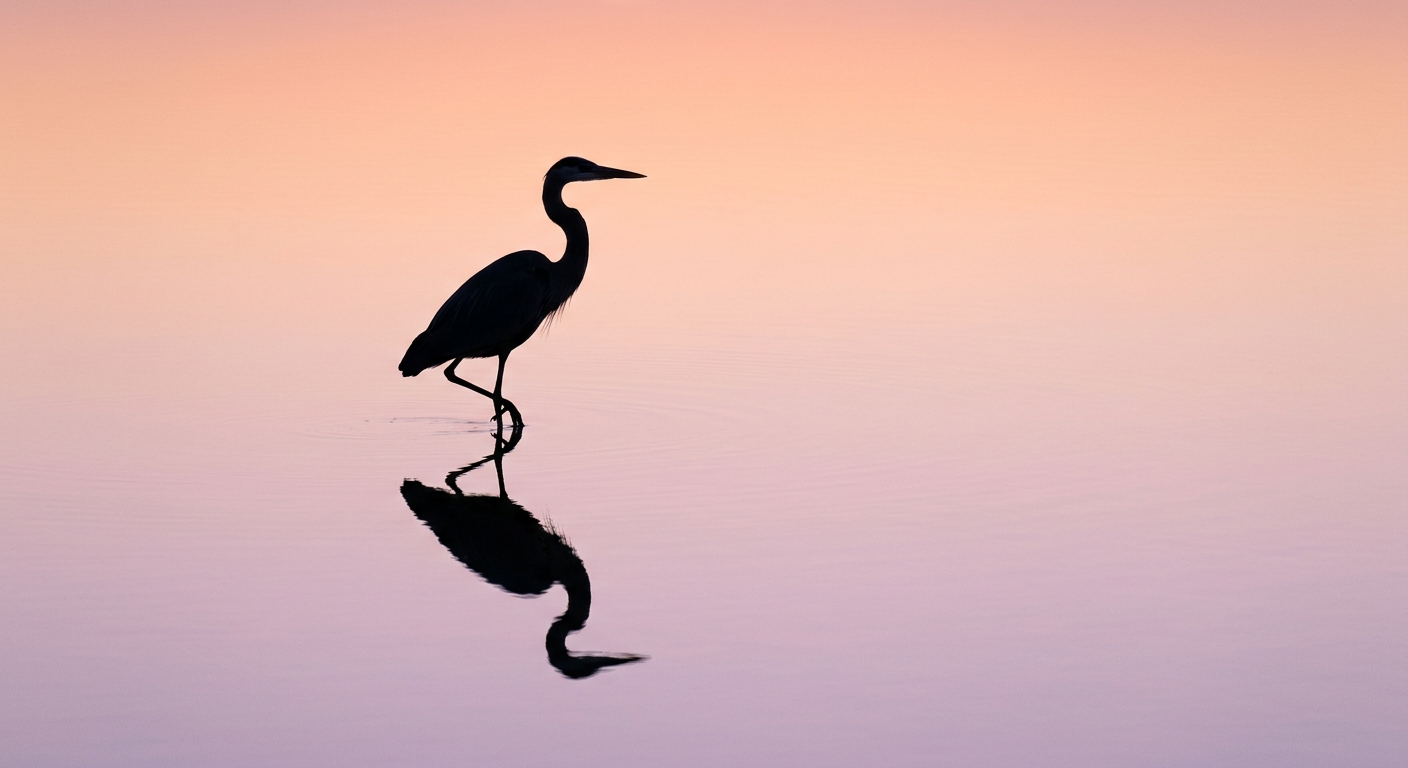 Silhouetted Avian