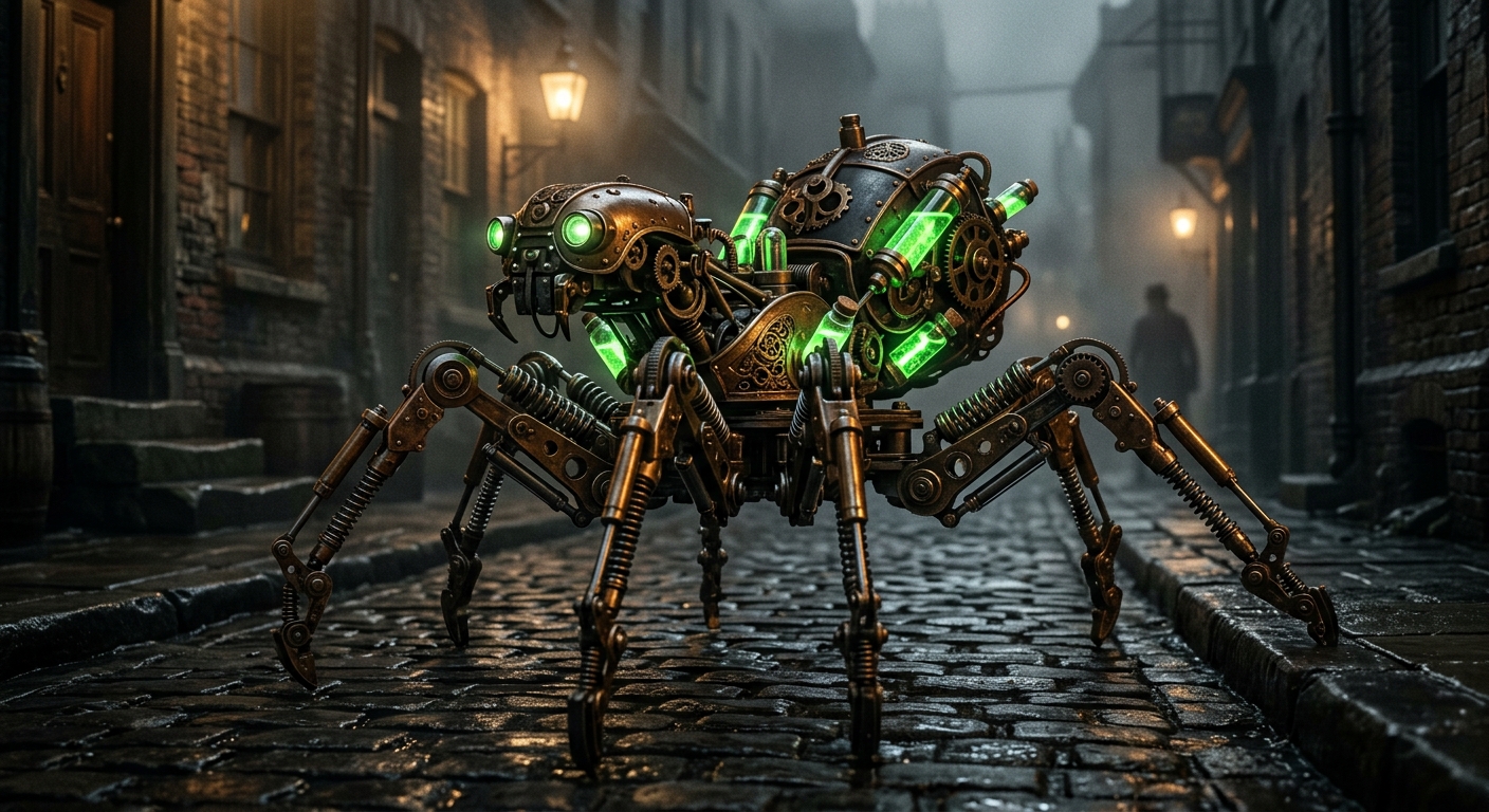 Steam-Powered Arachnid Automaton