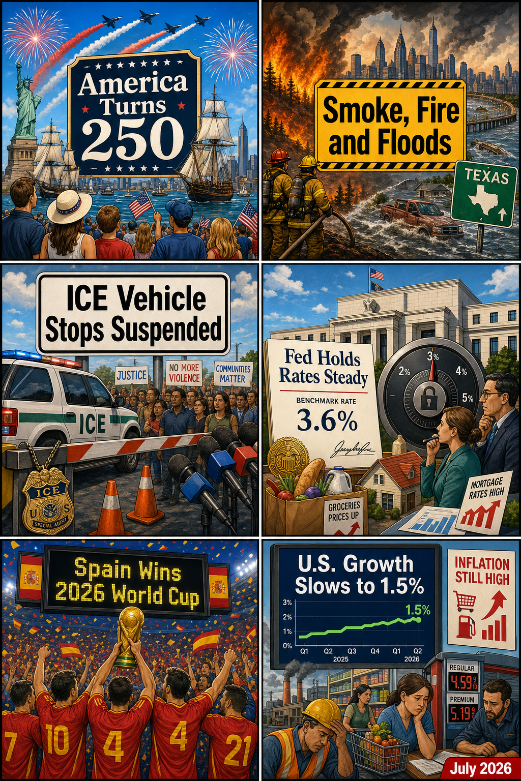 Monthly News Collage July 2026