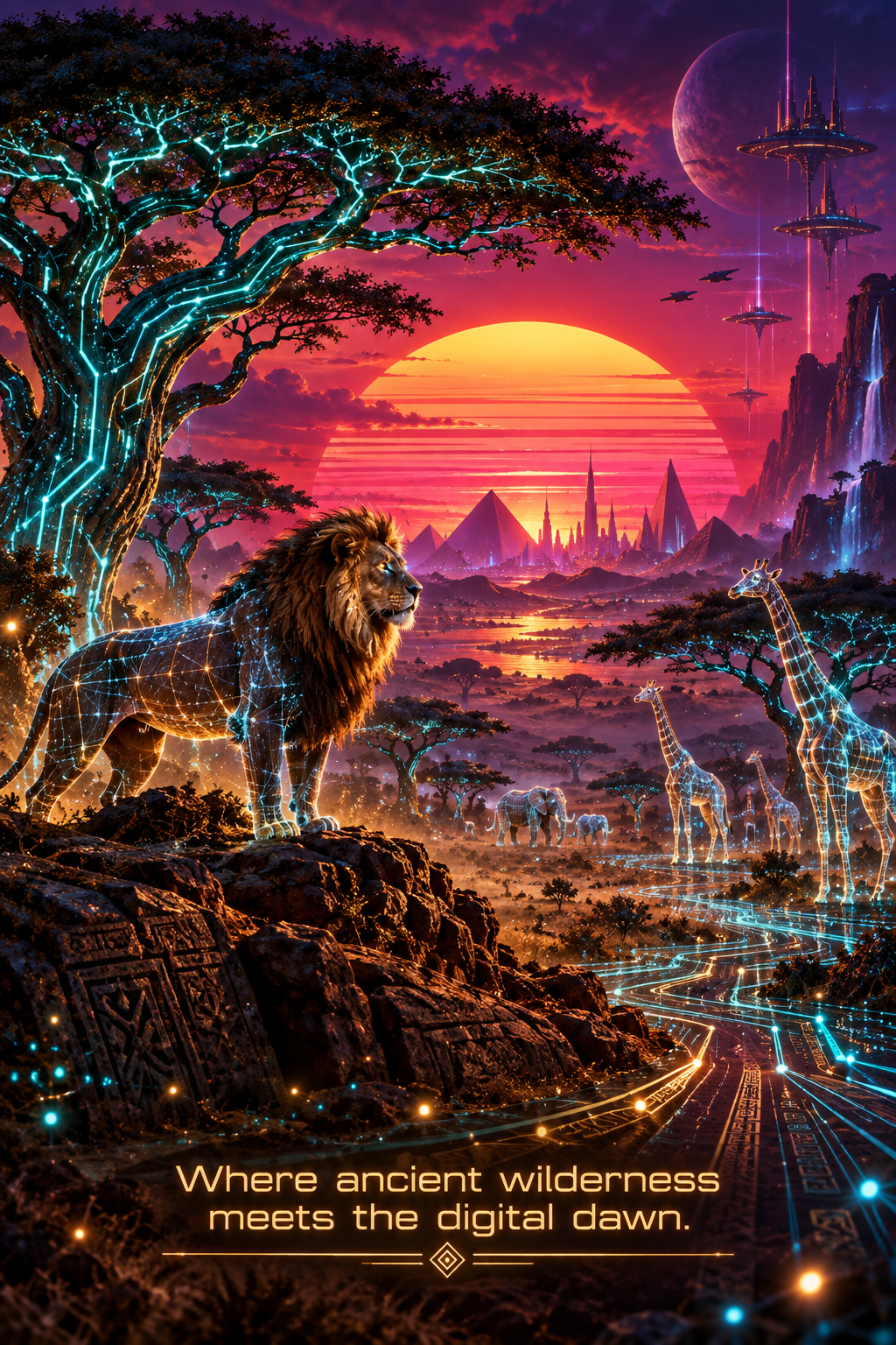 Cyber-Savannah: Crimson Horizon
