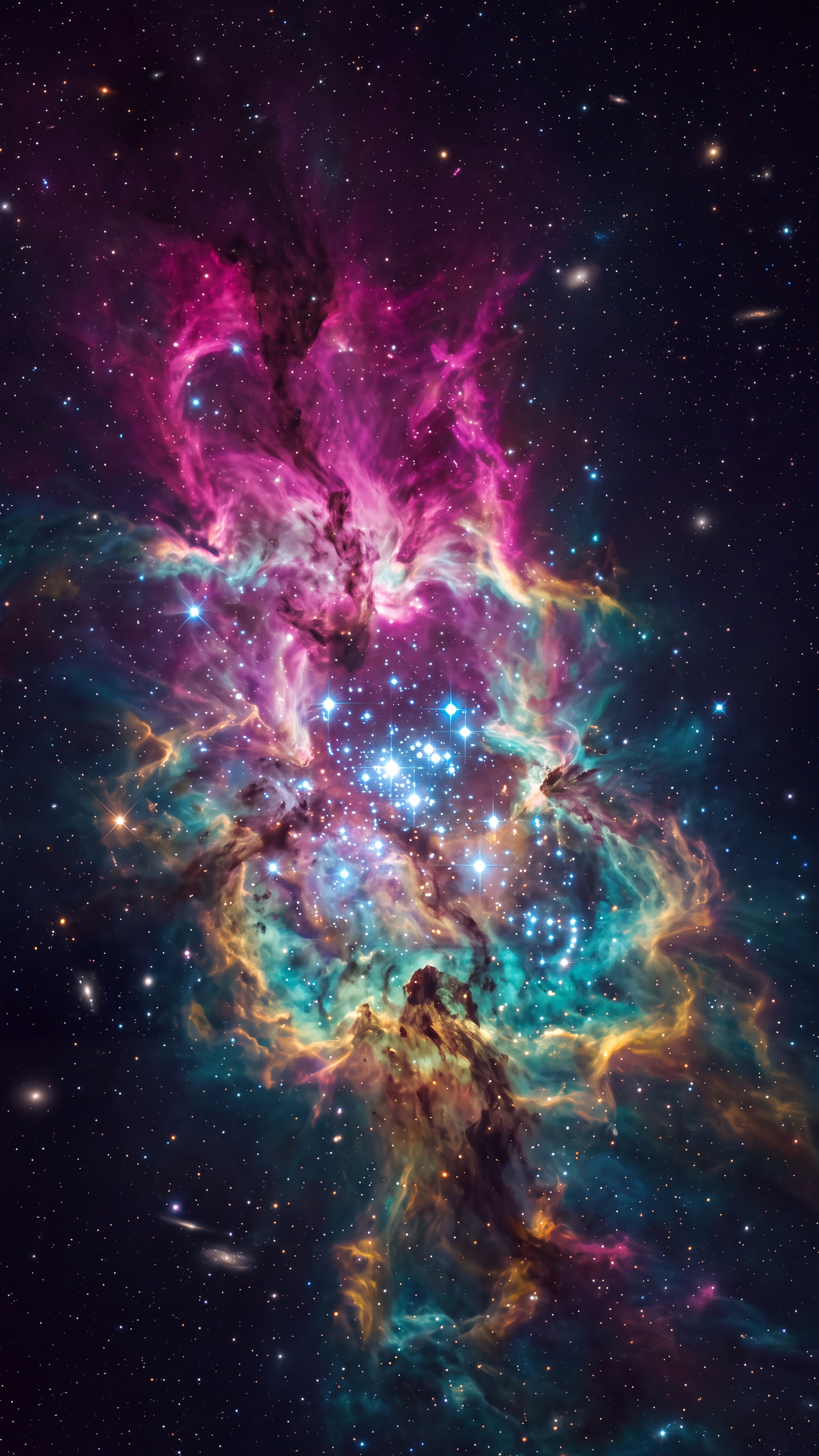 Cosmic Nebula — mobile wallpaper