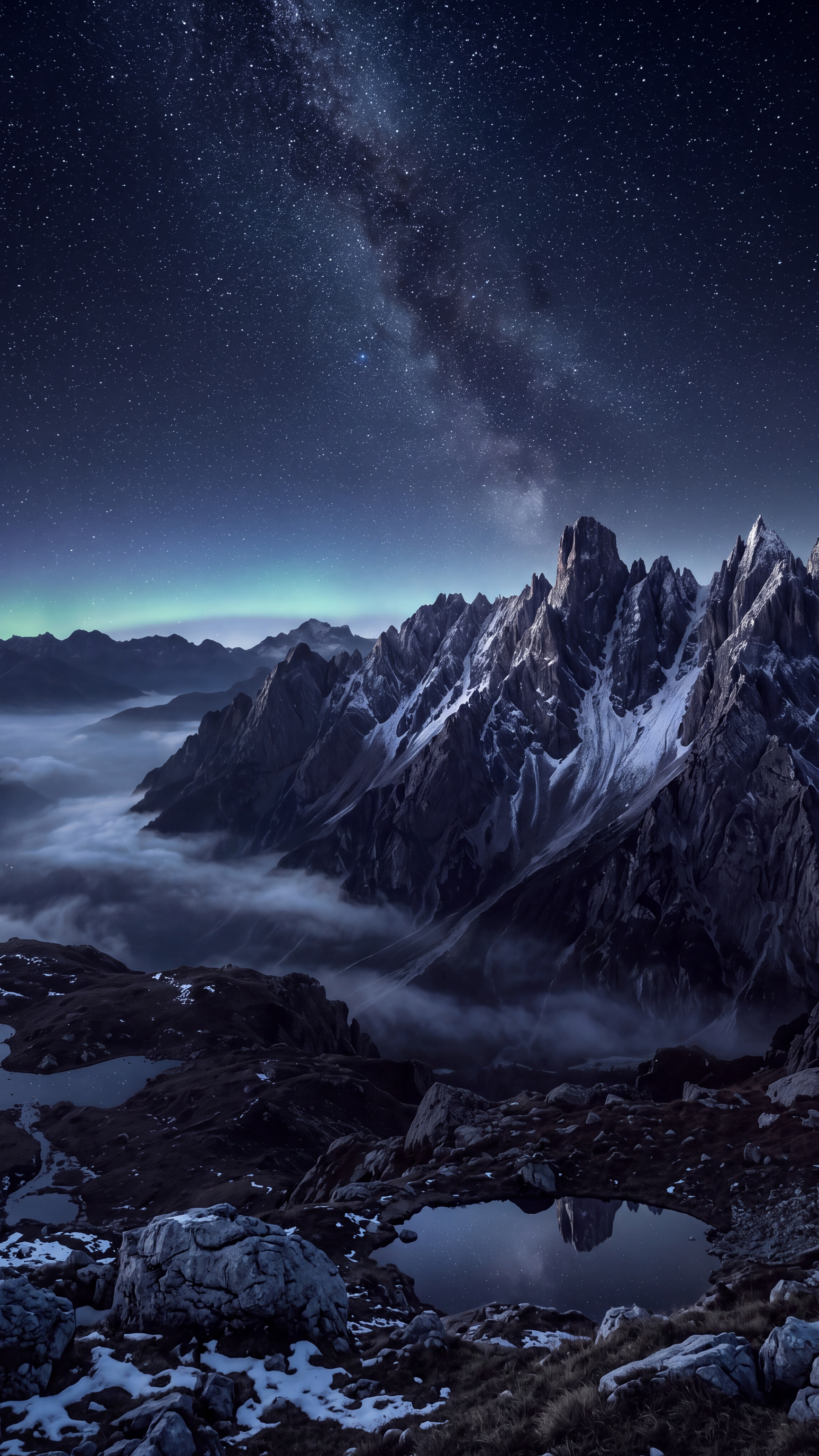 Dark Mountain Nature — mobile wallpaper