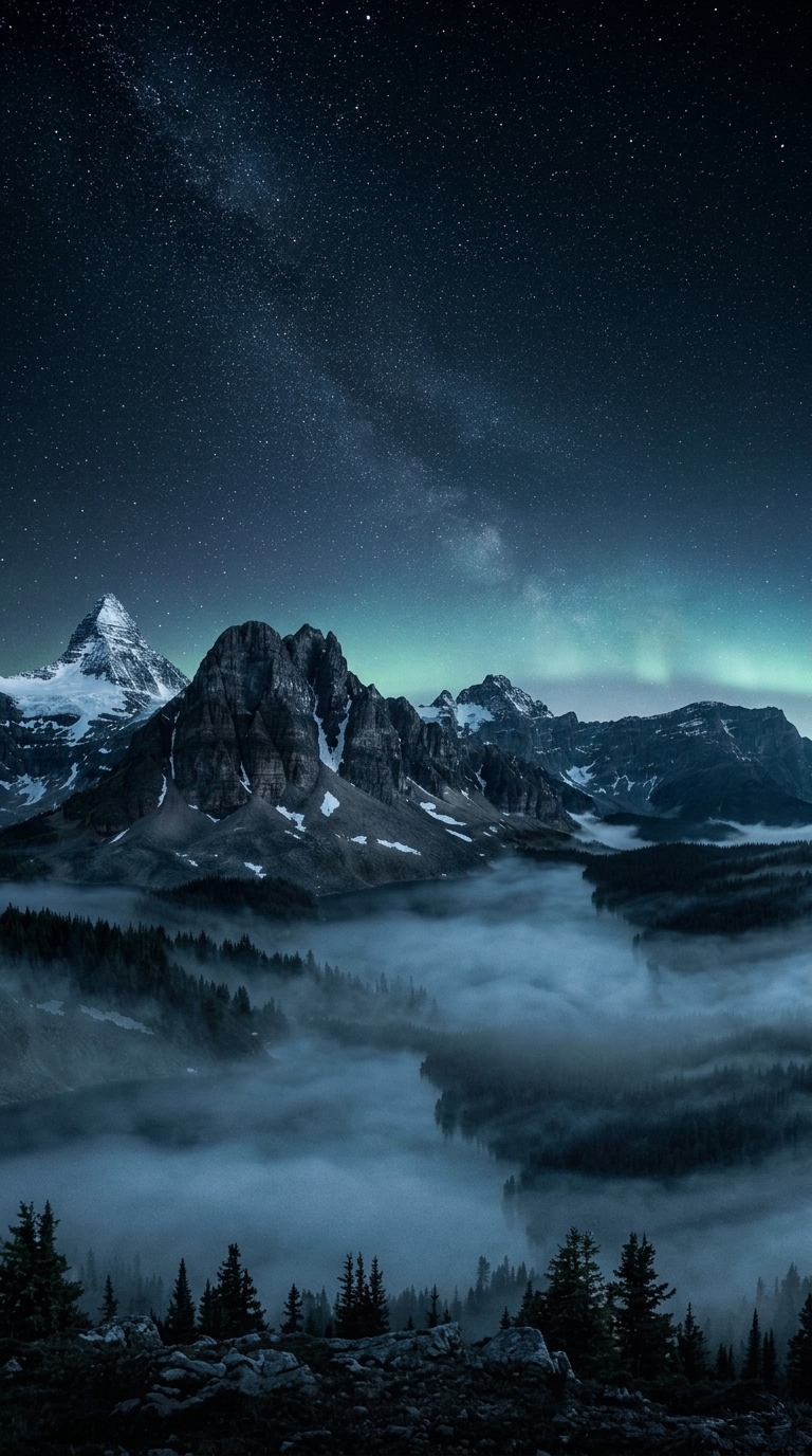 Dark Mountain Nature — mobile wallpaper