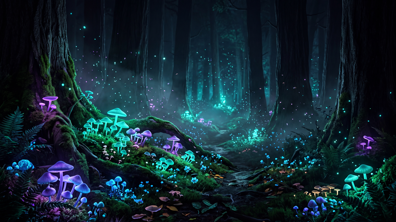 Bioluminescent Forest