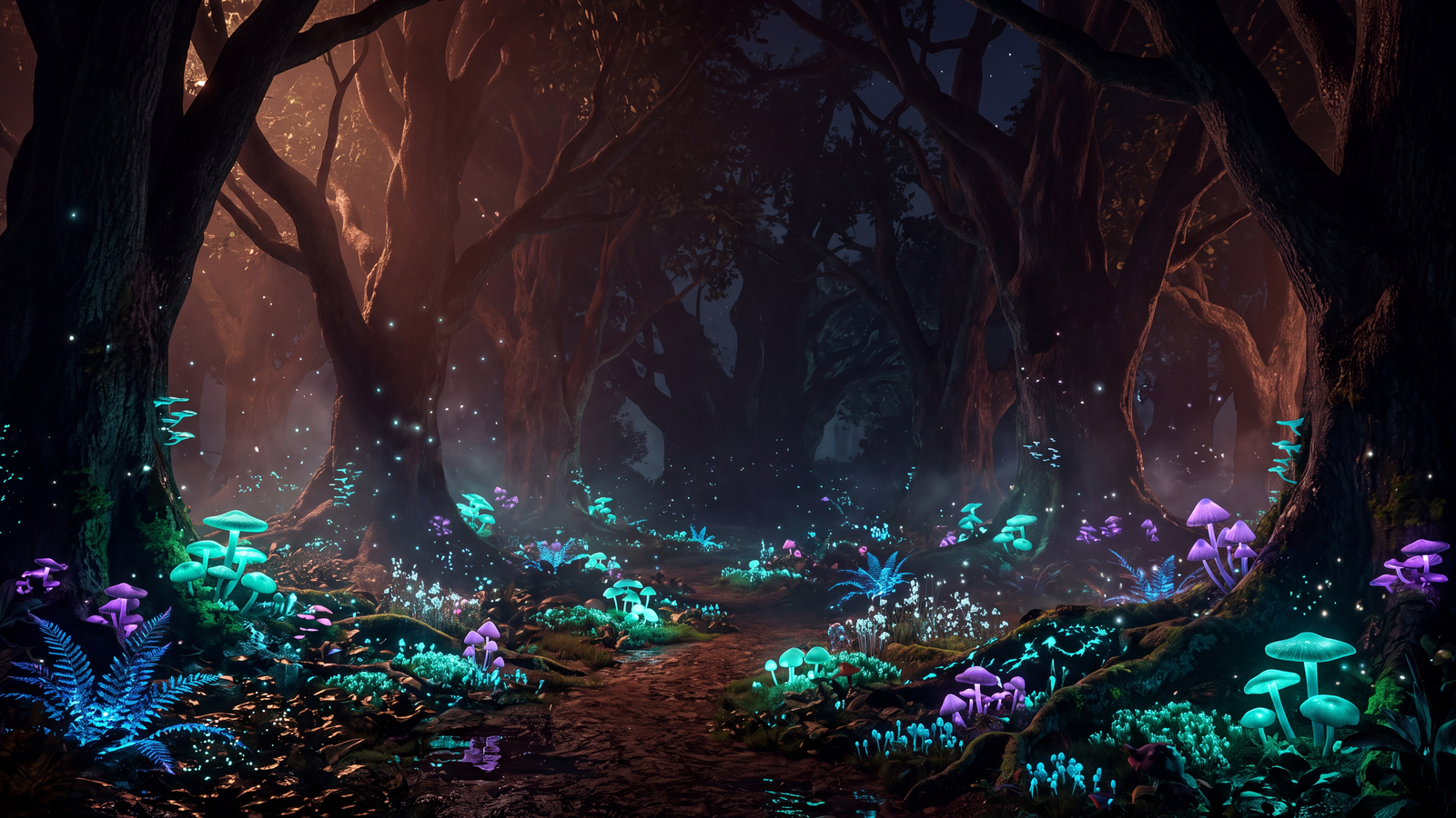 Bioluminescent Forest