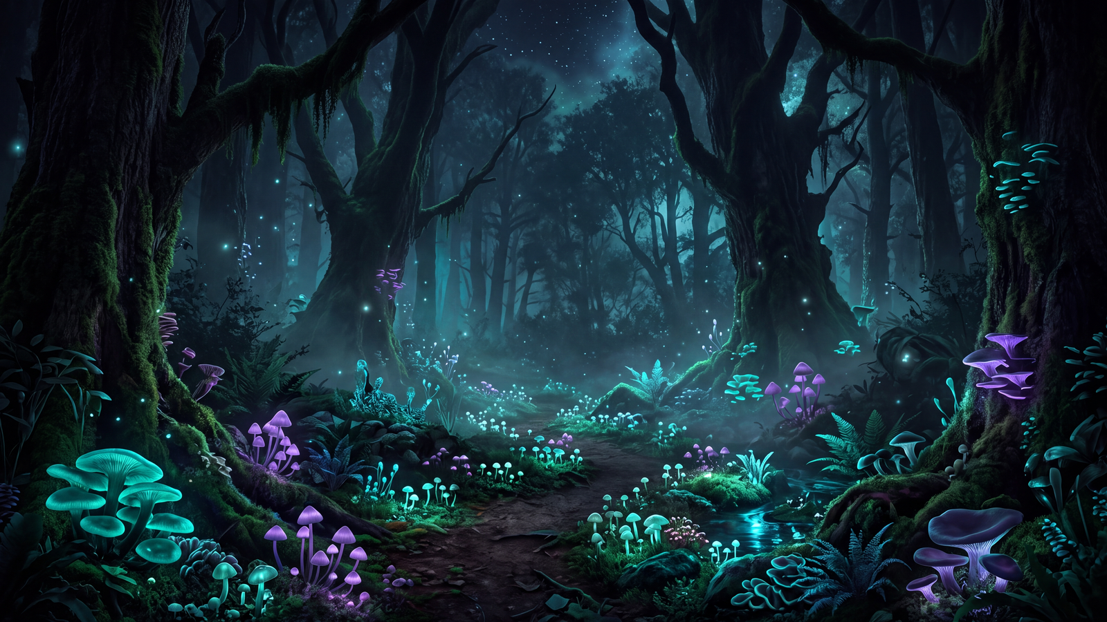 Bioluminescent Forest