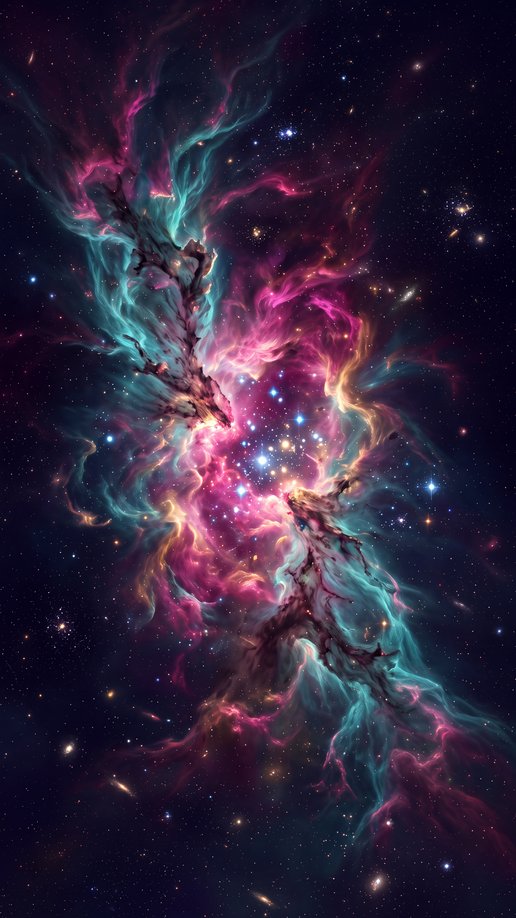 Cosmic Nebula — mobile wallpaper