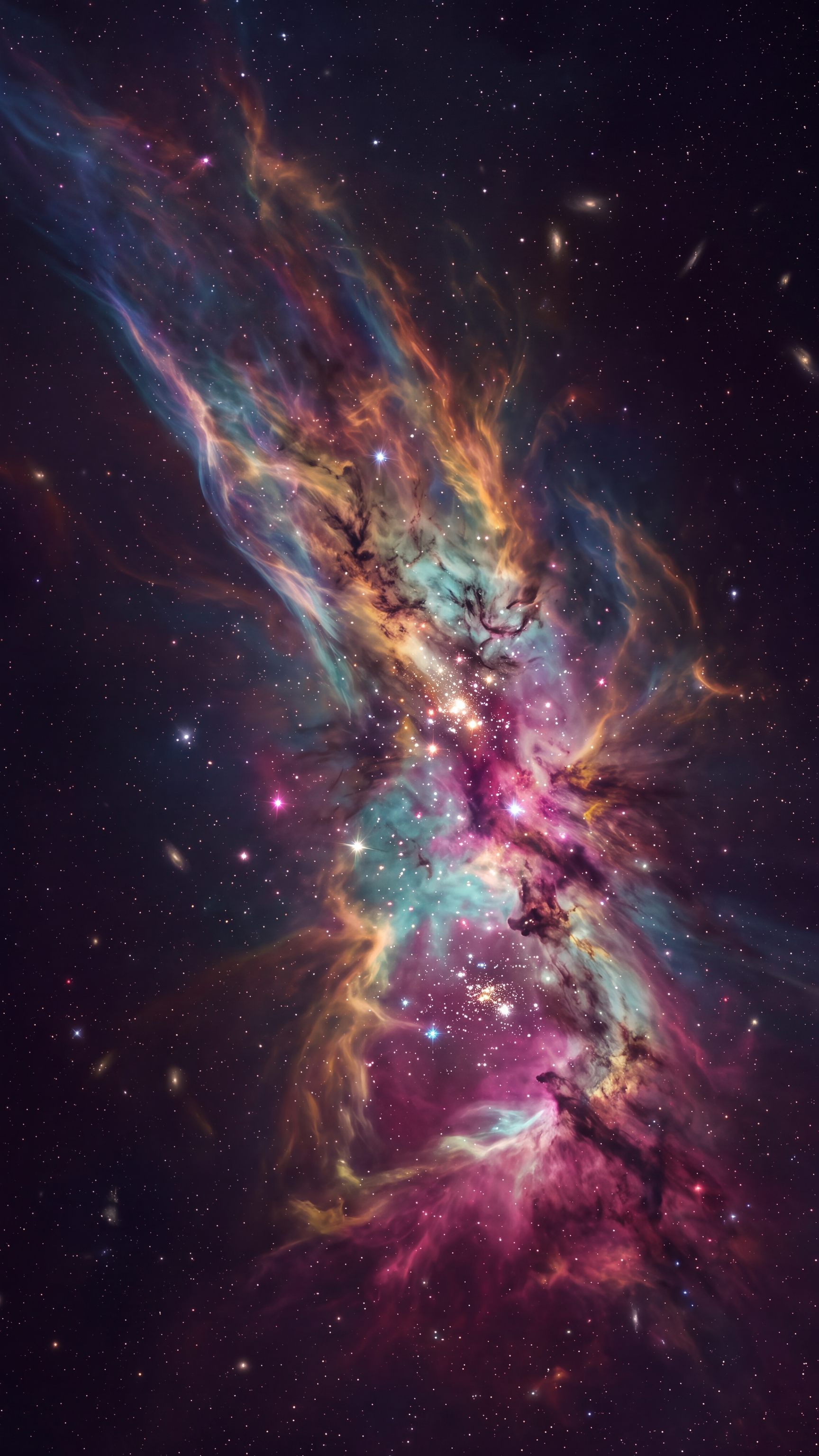 Cosmic Nebula — mobile wallpaper