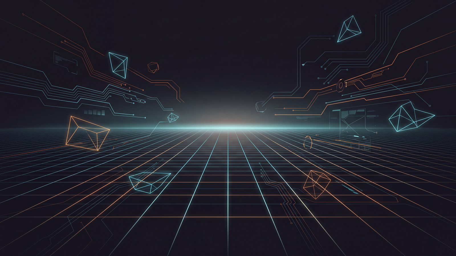 Neon Tech Grid